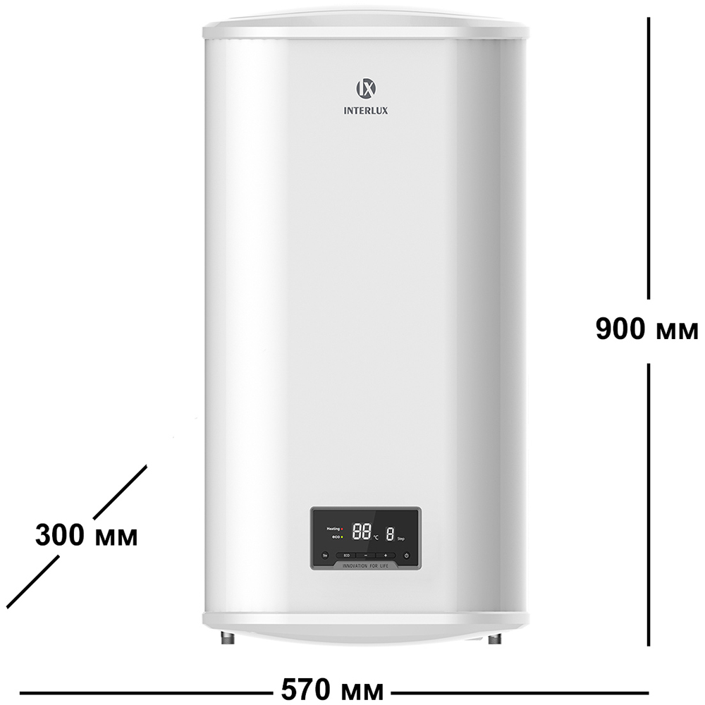 Бойлер INTERLUX ILDH-80DM Спосіб установлення універсальний