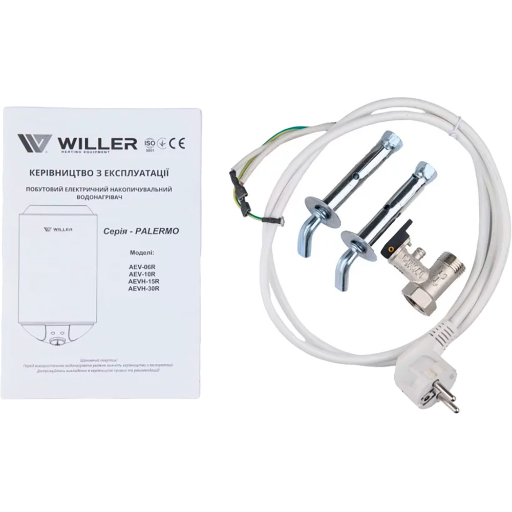 Фото Бойлер WILLER AEVH-15R Palermo Ultraslim White