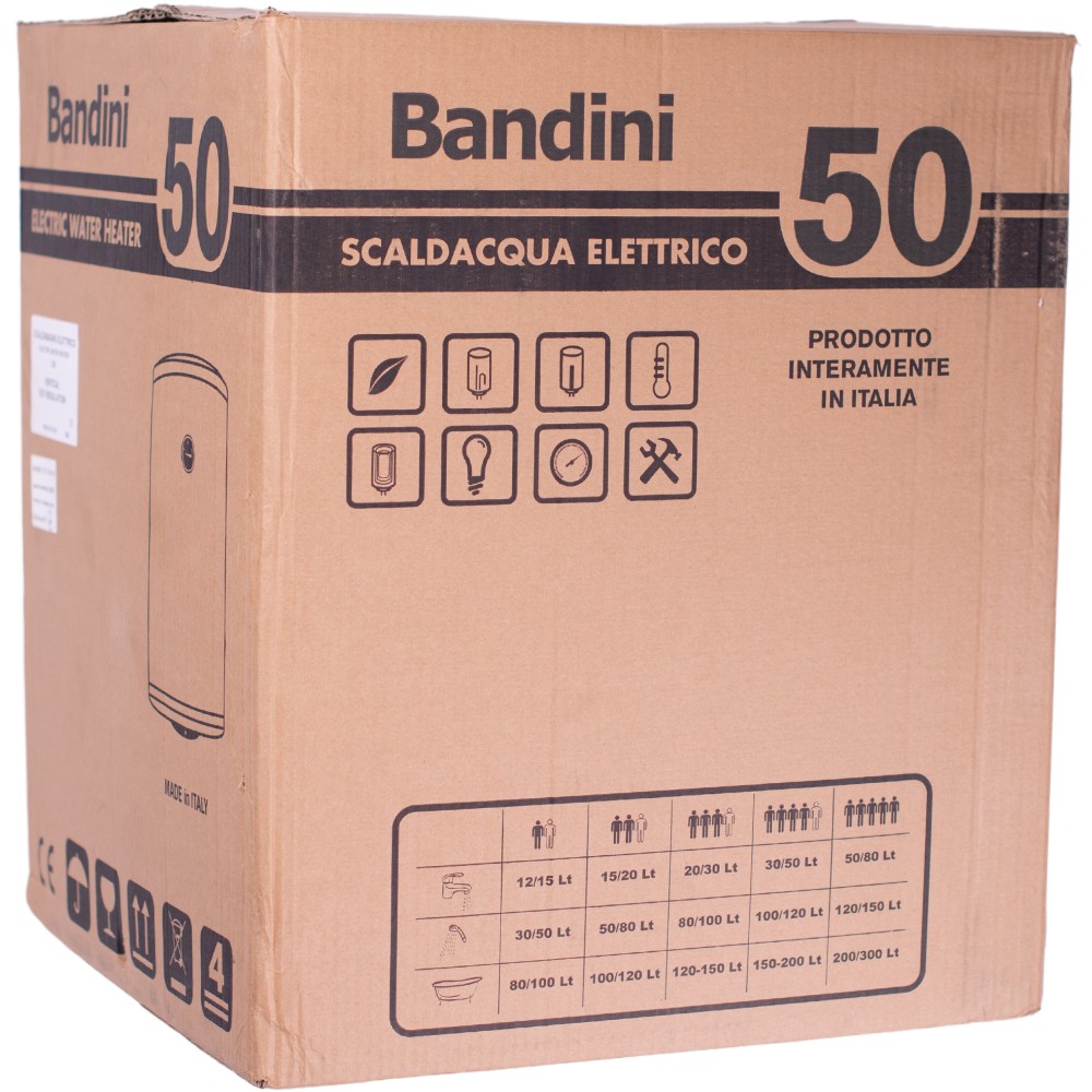 Зовнішній вигляд Бойлер BANDINI Water Heaters SE 50