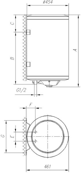 Бойлер GORENJE TGR 150SN (GBF150) Объем бака 150 л