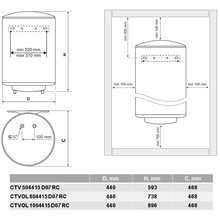Бойлер TESY SimpatEco CTV 504415 D07 RC