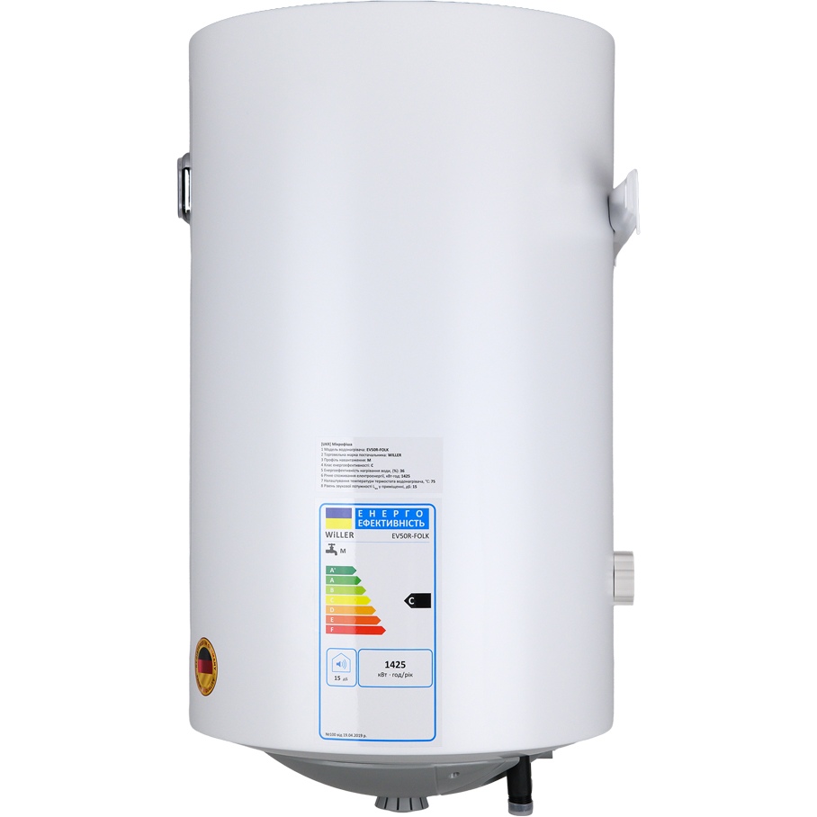 Бойлер WILLER EV50R-FOLK Тип ТЭНа мокрый