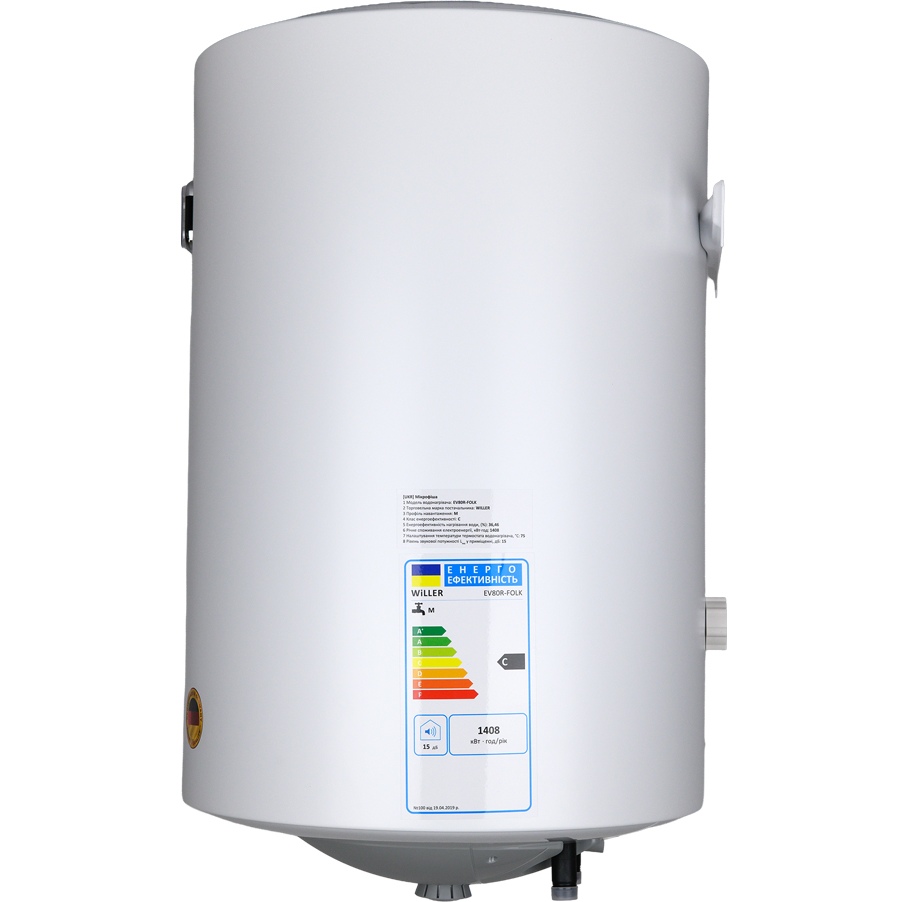 Бойлер WILLER EV80R-FOLK Тип ТЭНа мокрый