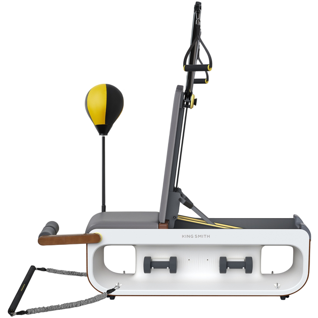 Фитнес-скамья KINGSMITH FBB1C Комплектация скамья, 2 гантели, боксерская груша, 2 многофункциональных ручки, 2 троса сопротивления (10 кг), 2 троса сопротивления (20 кг), 2 эластичных троса (16 кг), 2 эластичных троса (8 кг), тренировочная планка, балансировочный рычаг, руководство пользователя