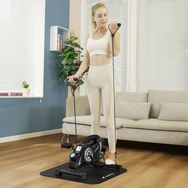 Мини-велотренажер MERACH S04 с эспандерами Размеры 60 x 55 x 32