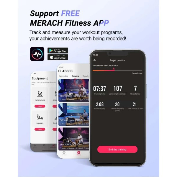 Покупка Гребной тренажер MERACH MR-R02B7-EU