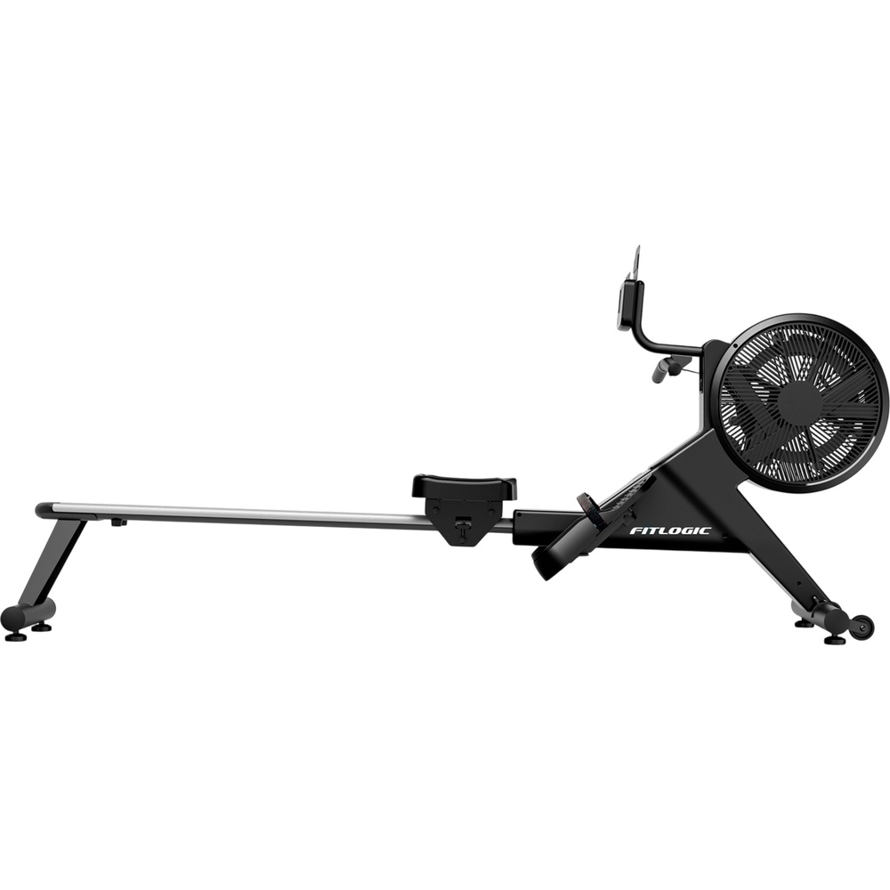 Гребной тренажер FITLOGIC R1901 Питание тренажера от сети через адаптер 9V (1A); поддержка работы от павербанка через кабель USB - 9V DC