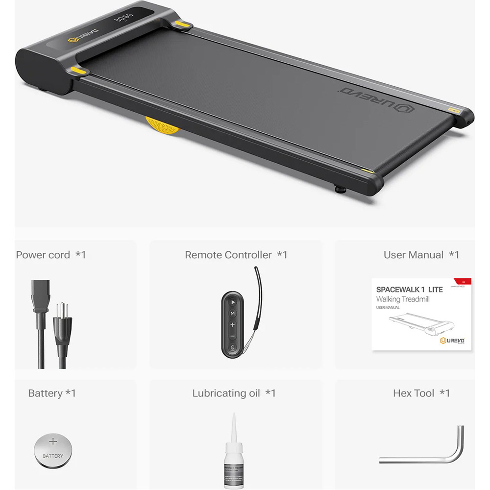 Фото 17 Бігова доріжка UREVO SpaceWalk Lite URTM022 (1157996)