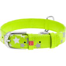 Нашийник WAUDOG Glamour з QR 25 мм 38-49 см Green (35875)