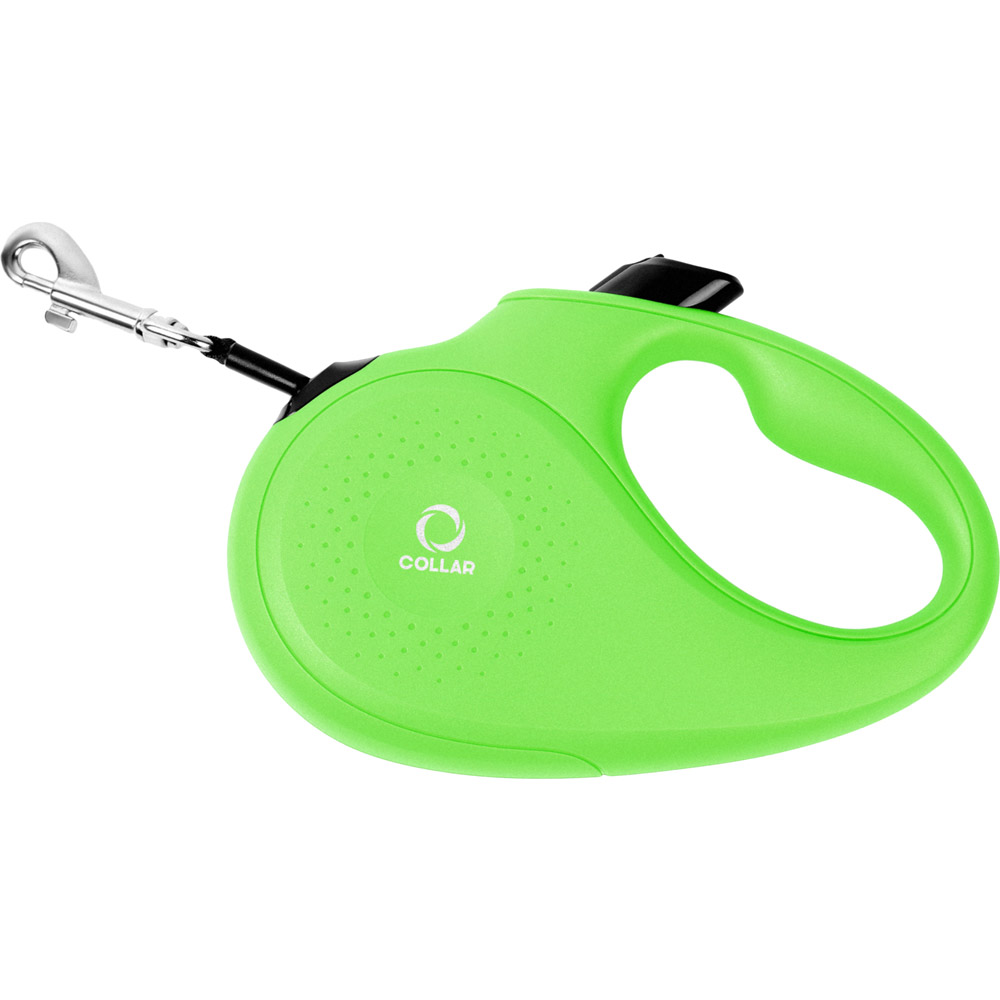 

Поводок-рулетка для собак Collar XS 12 кг 3 м Green (81235), Повідець-рулетка XS, 12 кг, 3 м, стрічка, салатови
