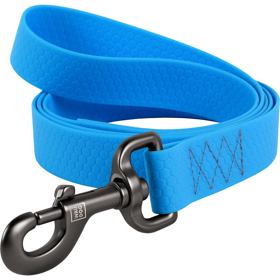 

Поводок для собак WAUDOG Waterproof 25 мм 183 см Blue (27222), Повідець водостійкий Waterproof, Ш 25 мм, Дов 183