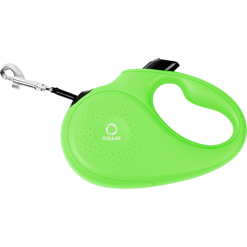 

Поводок-рулетка для собак COLLAR L 50 кг 5 м Green (81265), Повідець-рулетка L, 50 кг, 5 м, стрічка, салатовий