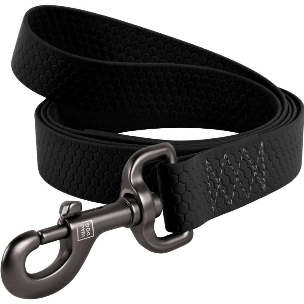 

Поводок для собак WAUDOG Waterproof 183 см 25 мм Черный (27221), Повідець водостійкий Waterproof, Ш 25 мм, Дов 183