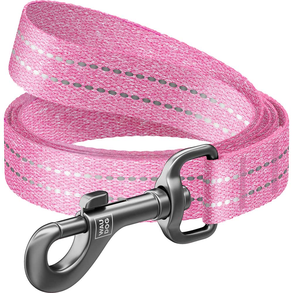

Поводок для собак WAUDOG Re-cotton размер M ширина 20 мм длина 200 см Pink (03097), Повідець Re-cotton, світл., Ш 20 мм, Дов 200 см, р