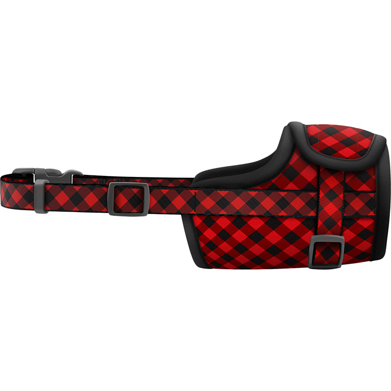 Намордник WAUDOG Nylon №2 19 - 26 см Red Plaid (5375) Категорія для собак