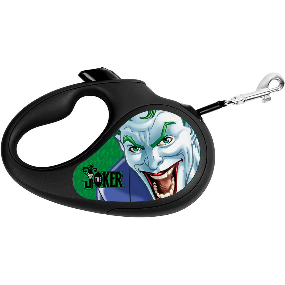 

Поводок-рулетка для собак WAUDOG R-leash рисунок Джокер Зеленый размер L длина 5 м до 50 кг (8126-1030-01), Повідець-рулетка R-leash, "Джокер Зелений", L, до