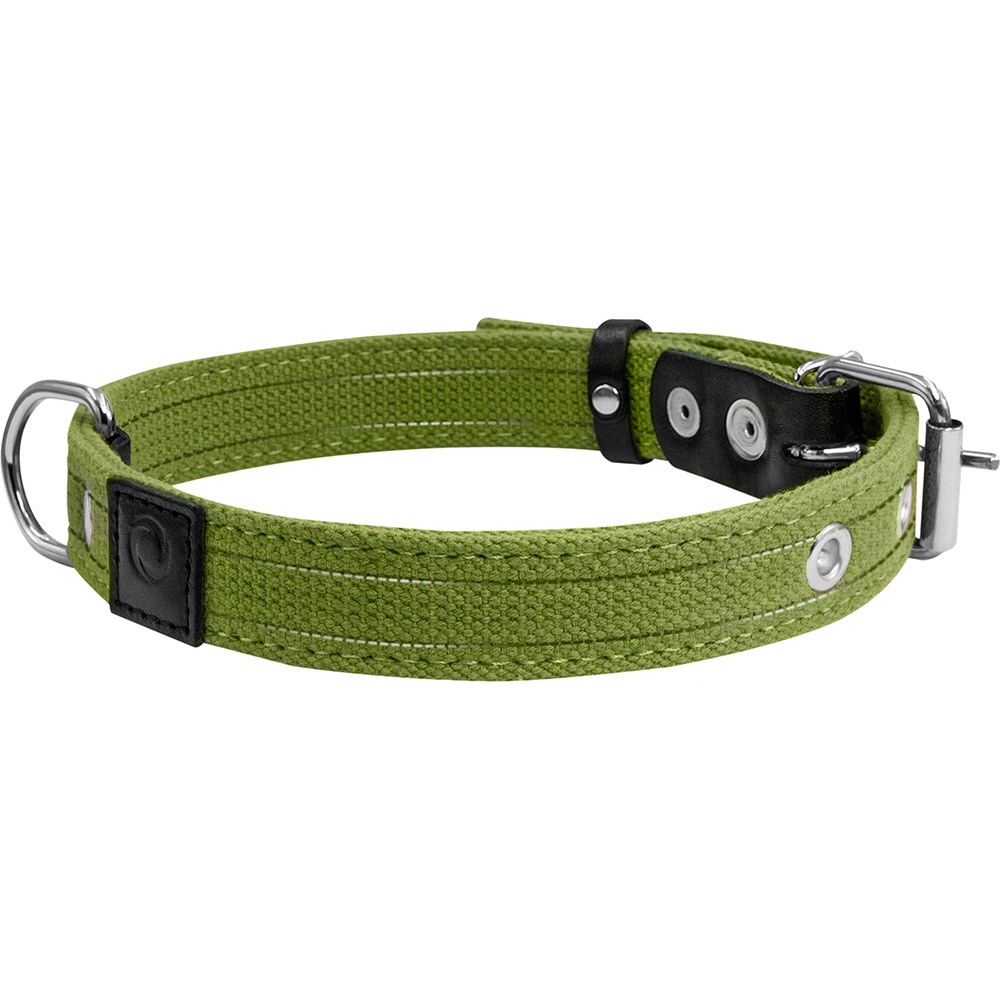 Ошейник COLLAR Брезент 45 мм 56-71 см Green (6139) Категория для собак