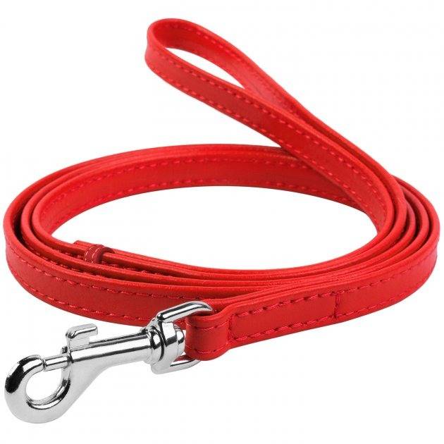 

Поводок WAUDOG Glamour 122 см 18 мм Red (33733), Повідець шкір. Glamour, Ш 18 мм, Дов 122 см, черво