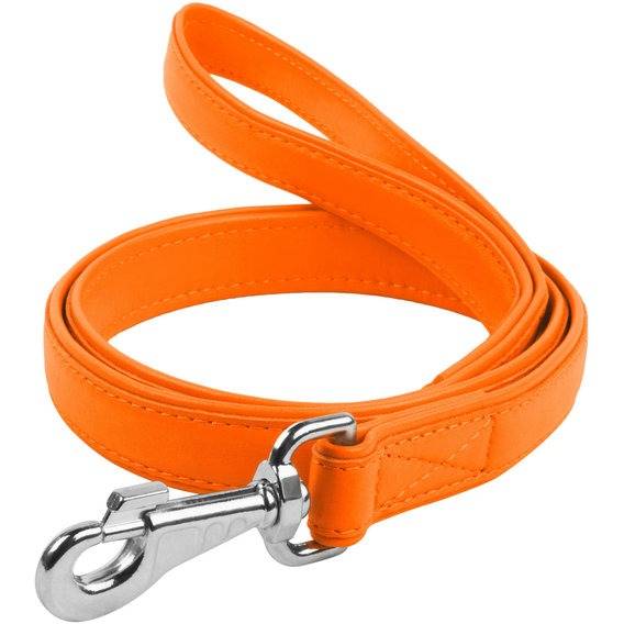 

Поводок WAUDOG Glamour 122 см 18 мм Orange (33734), Повідець шкір. Glamour, Ш 18 мм, Дов 122 см, помар
