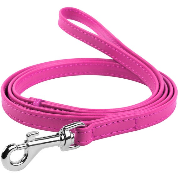 

Поводок WAUDOG Glamour 122 см 18 мм Pink (33737), Повідець шкір. Glamour, Ш 18 мм, Дов 122 см, рожев