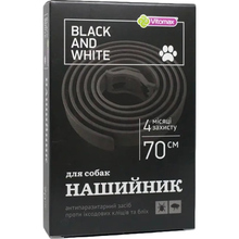 Нашийник від бліх та кліщів VITOMAX Black&White 70см Black (4820150201432)