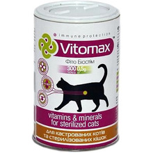 Комплекс вітамінів VITOMAX для кастрованих котів та стерилізованих кішок таблетки 300 шт (4820150200107)
