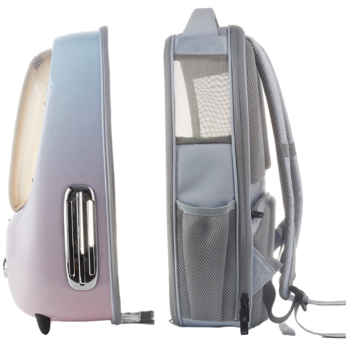 Рюкзак-переноска PETKIT Breezy 2 Smart Cat Carrier Pink/Blue (P7704-PB) Размеры  35 x 27 x 43 см