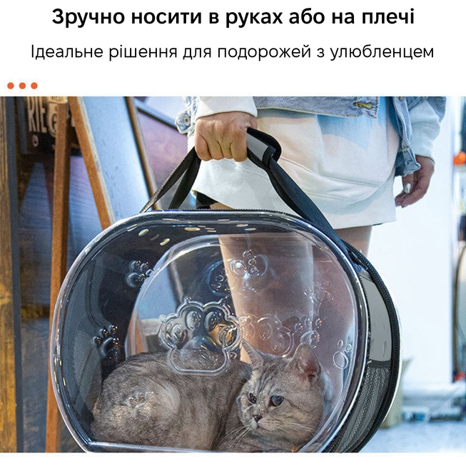 Сумка-перенесення INSPIRE TMPB026 Grey (TMPB026-grey) Тип сумка-перенесення