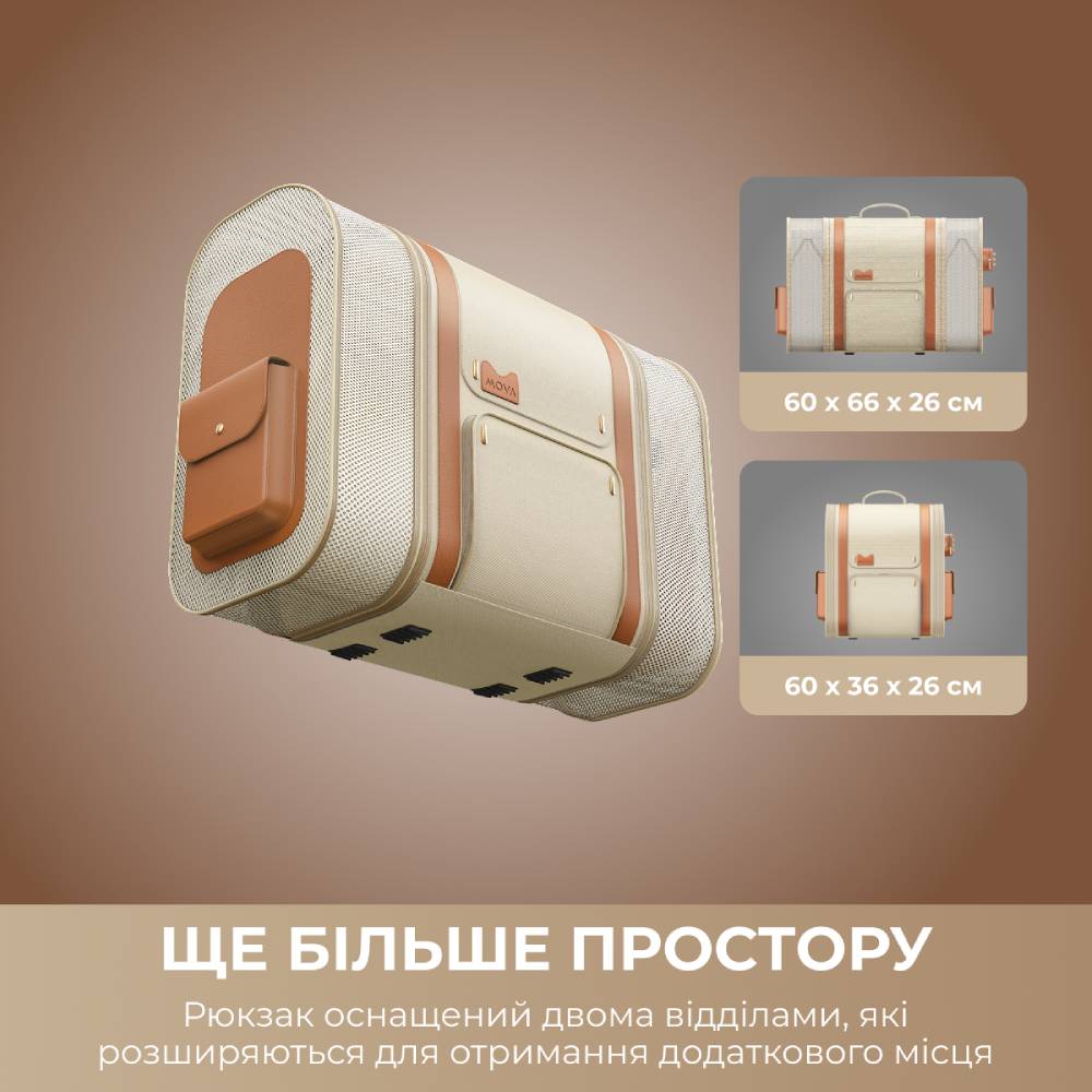 Рюкзак-перенесення MOVA для тварин Pet Backpack PB10 Pro (PPK10A) Особливості збірно-розбірна модель