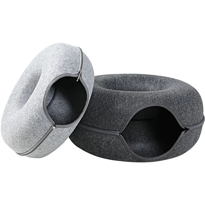 Інтерактивний тунель-лежанка для тварин LAPKA L (LPK-05-02) Вид спального місця лежак із бортиками