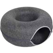 Інтерактивний тунель-лежанка для тварин ME&PET M Gray (NMP05-01)