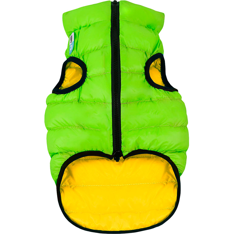 

Куртка для собак AIRYVEST XS 30 Green/Yellow (1591), Курточка двостороння, XS 30, салатово-жовта