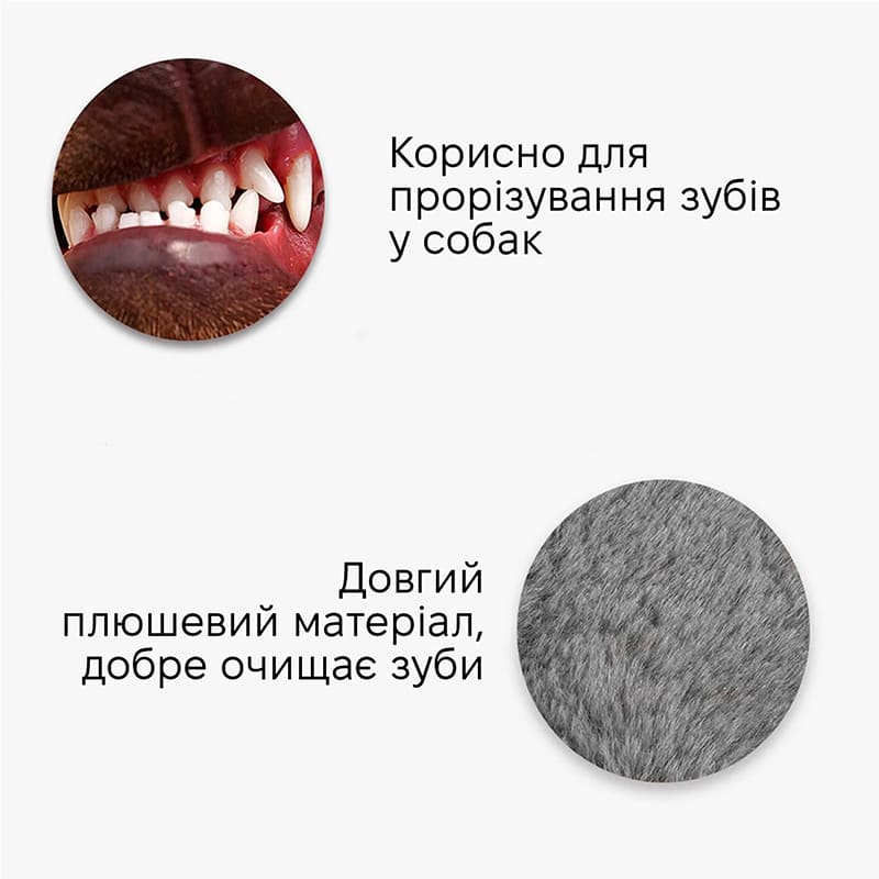 Іграшка для собак INSPIRE TM-T056 Grey Матеріал тканина