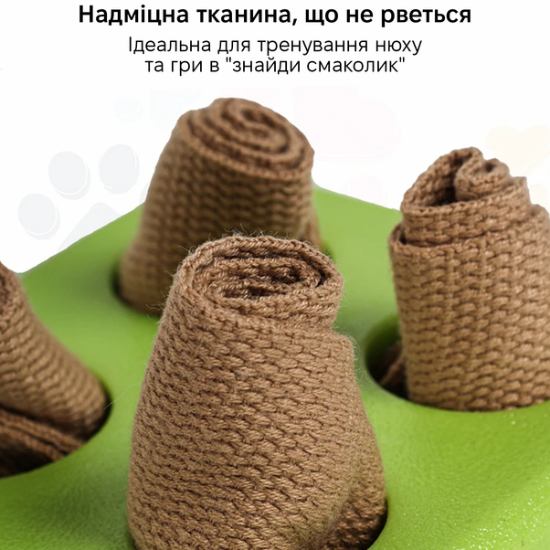 Игрушка для собак INSPIRE TMPT065 Green Дополнительно стимулирует обонятельные рецепторы, способствуя умственной активности; помогает снизить тревожность и скуку