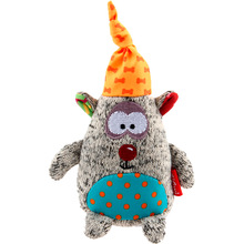 Іграшка для собак GIGWI Plush Ведмідь із пищалкою 10 см (75044)