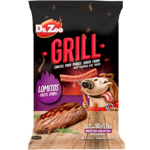 Жевательные полоски DR ZOO Grill со вкусом филе на гриле 50 г (7798182082138)