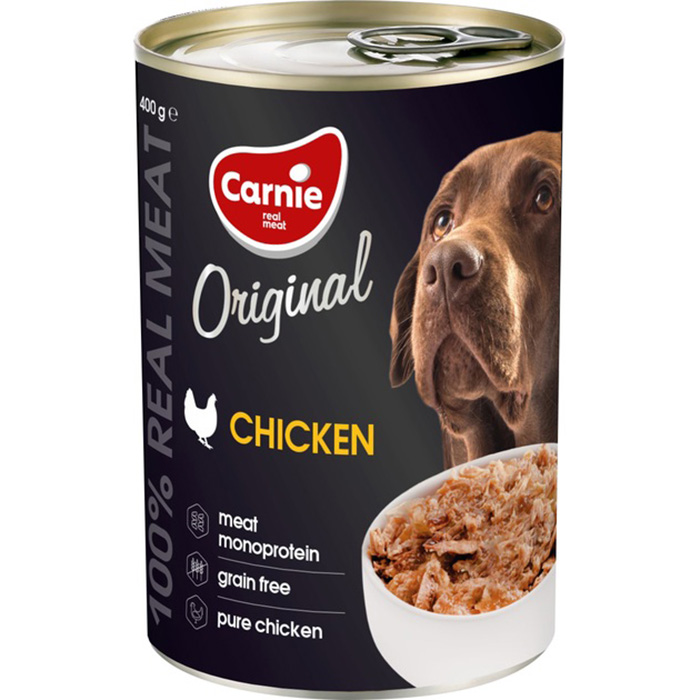 Корм для собак CARNIE ORIGINAL Mono Protein Курица 400 г (4820255193175) Корм для собак CARNIE ORIGINAL Mono Protein Курица 400 г (4820255193175)