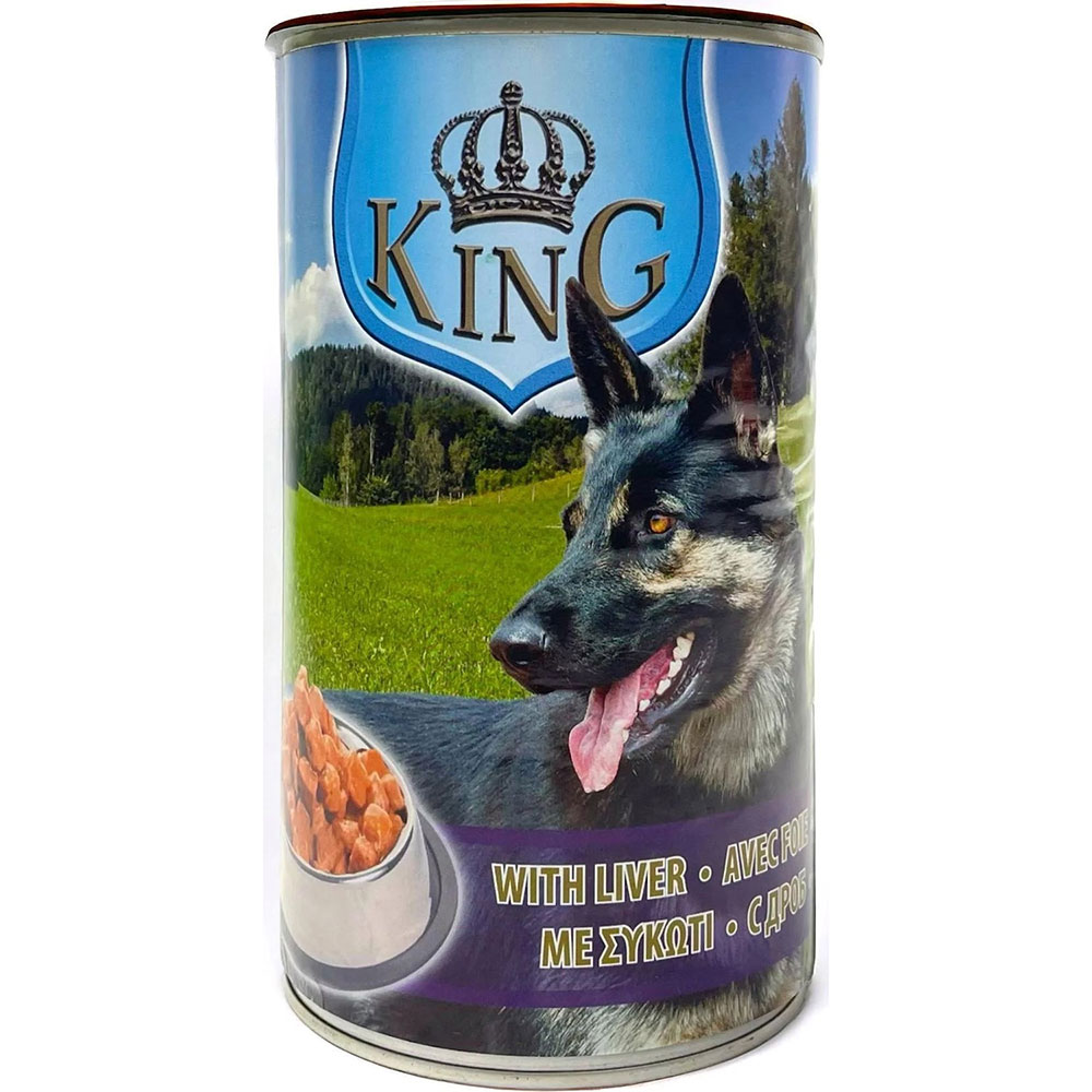 Консерва для собак KING DOG печінка 1,24 кг (5999563942931)