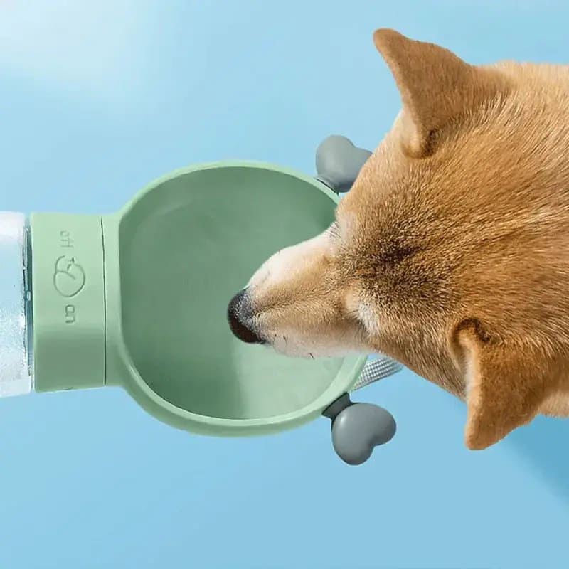 Поїлка CATSMASTER HIPIDOG Portable Pet Bottle 600 мл Green (2203SPBL9832 зелена) Матеріал пластик