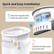 Поїлка для тварин UAHPET Glow Wireless Pet Fountain UYSJ05QD