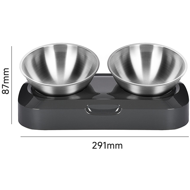 Миска подвійна для тварин LAPKA (LPK-27) Об'єм 0.48