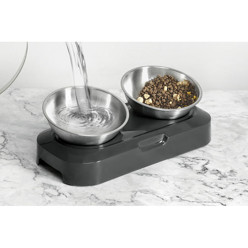 Зовнішній вигляд Миска подвійна для тварин LAPKA (LPK-27)