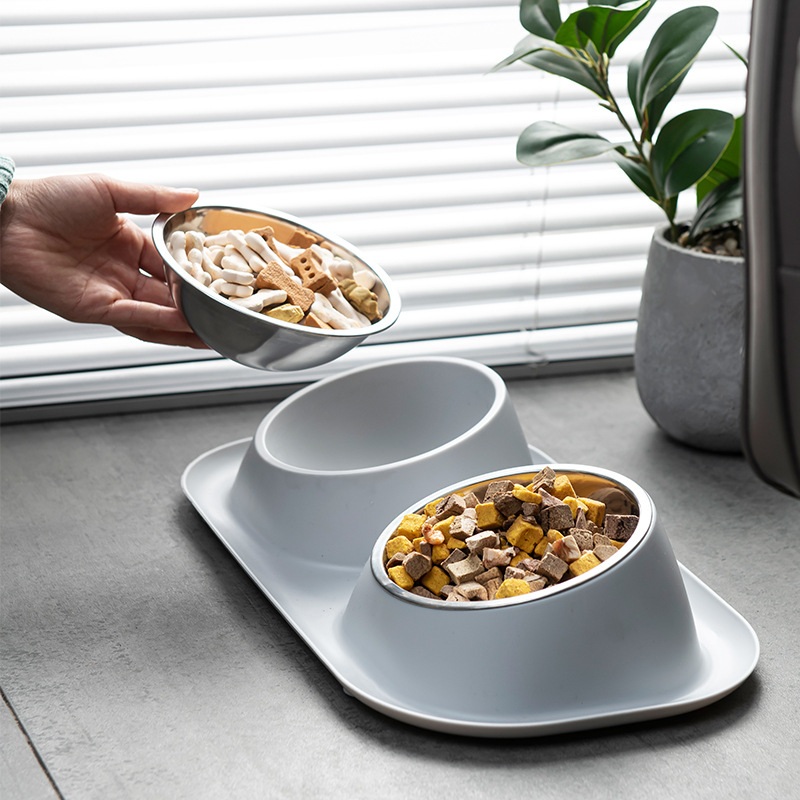 Фото Миска подвійна для тварин LAPKA (LPK-25)