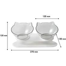 Годівниця подвійна ME&PET Transparent (NMP060)