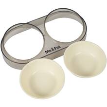 Годівниця подвійна ME&PET White (NMP28-1)