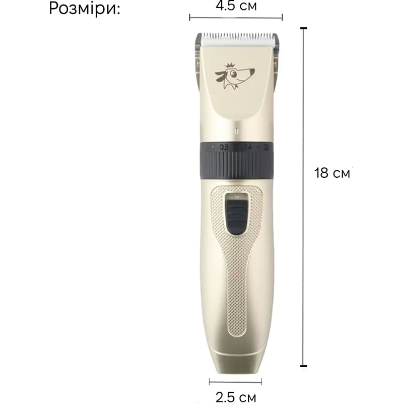 Машинка для стрижки INSPIRE Gold/Black (PLF-14) Материал Пластик и керамика