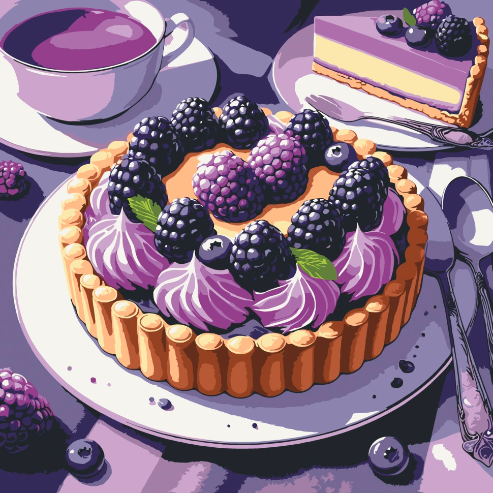 Картина за номерами ArtCraft Солодкий десерт 40 х 40 см (12026-AC)