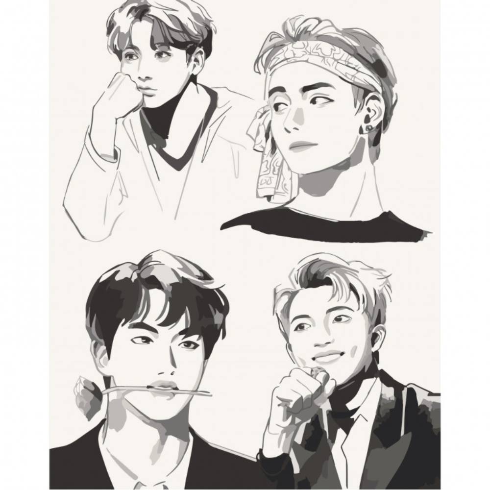 Картина по номерам ARTCRAFT BTS. Fan Art 40 x 50 см (10278-AC)