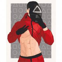 Картина по номерам ARTCRAFT Игра в кальмара. Фан арт 40 x 50 см (10299-AC)