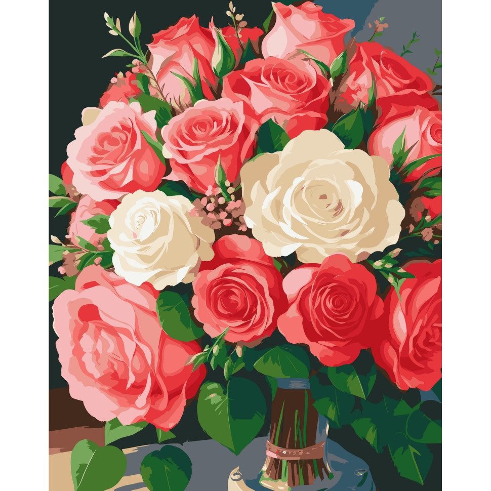 Картина по номерам ARTCRAFT Цветы любви 40 х 50 см (13088-AC)